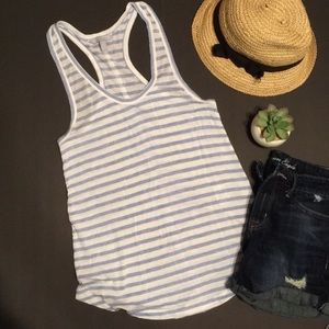 NWOT Banana Republic striped racer back tank